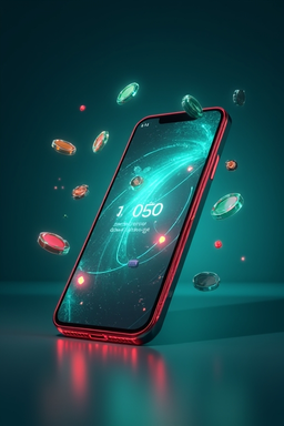 Smartphone con app casino